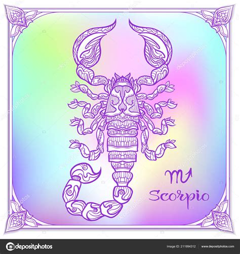 Signe du zodiaque. Collection d'horoscope astrologique. Illustration ...