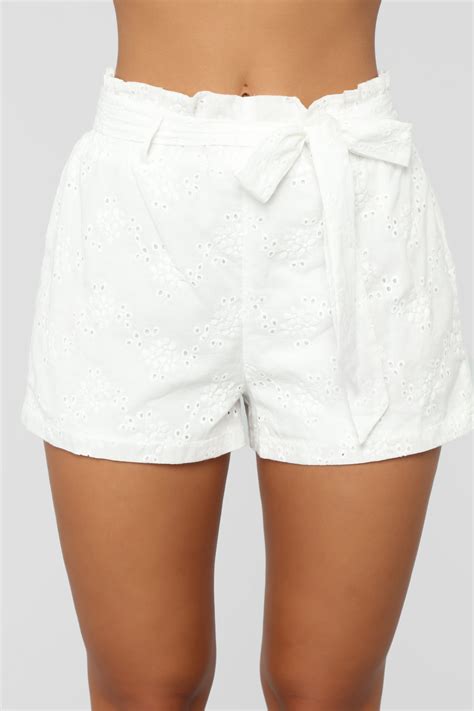 Half Moon Bay Wrap Shorts White