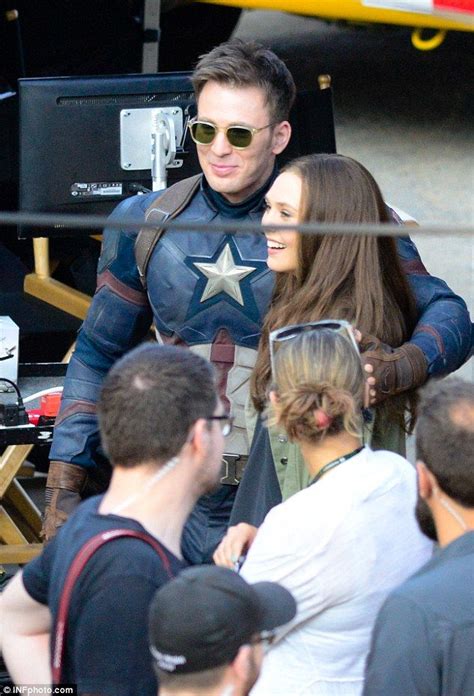 Find the perfect chris evans elizabeth olsen stock photos and editorial news pictures from getty images. Elizabeth Olsen and Chris Evans joke around with enemy ...