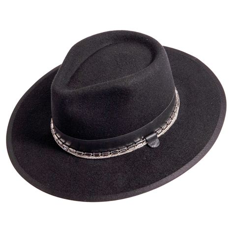 Jemma Womens Wide Brim Felt Fedora Hat By American Hat Makers