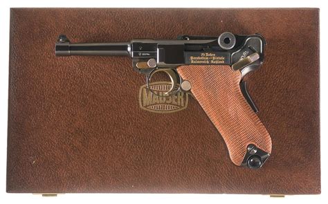 Cased Mauser 70th Year Parabellum Luger Semi Automatic Pistol