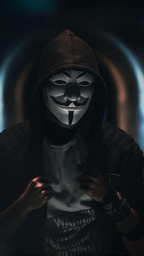 Neon Black Mask Hacker Knight Tokyo Hack Vendetta Rob Style Hd