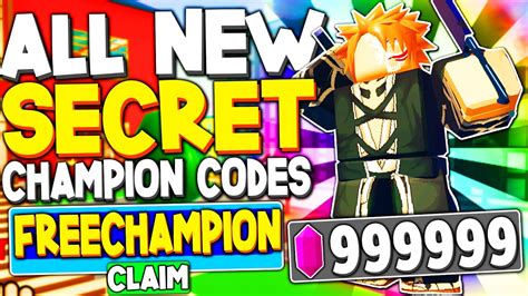 These roblox codes of anime fighting simulator are active and valid and op working. ALL NEW *SECRET CHAMPION* CODES in ANIME FIGHTING ...