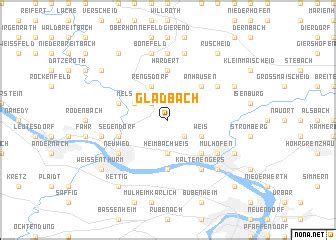 Scheme and satellites photos view; Gladbach (Germany) map - nona.net