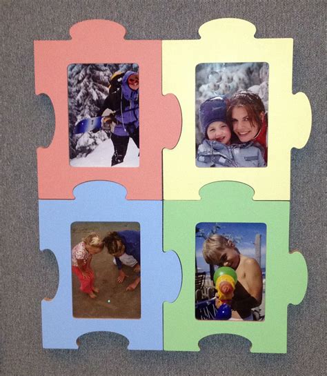 Note, they normally come packaged in the solved condition, but upon request. Puzzle frames... what a great way to display family photos ...