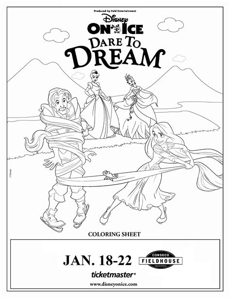 Frozen Disney On Ice Coloring Pages