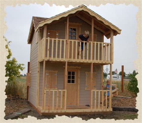 Diy two story playhouse plans. Country Gal kits, Playhouse Plans | Porch and balcony ...