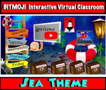 Maybe you would like to learn more about one of these? Interactive BITMOJI Classroom - SEA THEME by Lucy Q | TpT