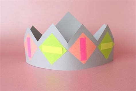 Give a little coaching about how to stick things onto the tape (be available to work as a team with kids who struggle with this). Paper Crown Making Activity · How To Make A Tiara / Crown ...