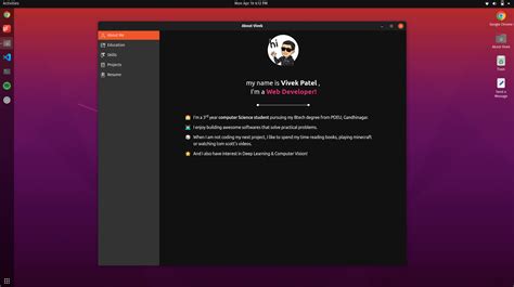 Gdzie Wpisac Kod Do Spotify - Ktoś zamienił Ubuntu 20.04 w stronę z portfolio!