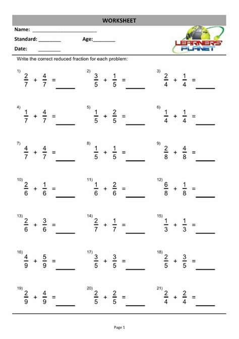 11 million students use ixl for academic help and enrichment. NEW 429 FRACTION WORKSHEET FOR GRADE 7 | fraction worksheet