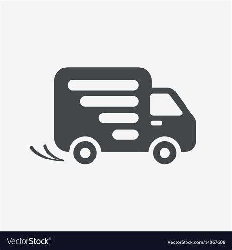Delivery Car Shipping Icon Royalty Free Vector Image