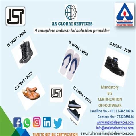 Bis Isi Certification Of Footwear At Rs 50000certificate Isi Mark