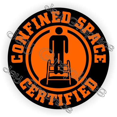 Confined Space Certified Hard Hat Sticker Motorcycle Welding Welder