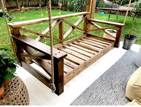 Diy Porch Swing A Step By Step Guide For Under 300 Life By Leanna
