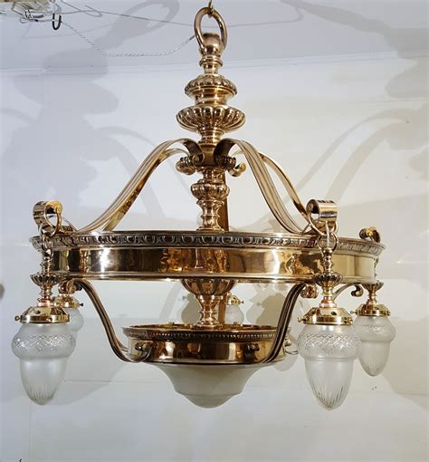 We manufacture and supply quality, british handcrafted cast iron lamp posts and victorian lanterns. Victorian Bronze Ceiling Light With Cut Glass Shades | 602538 | Sellingantiques.co.uk