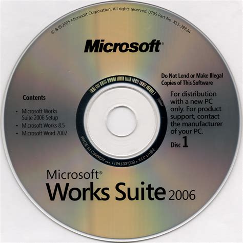 Microsoft Works Suite 2006 2005 English Microsoft Free Download