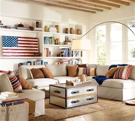 You can even get extra creative and find a way to make it the centerpiece of your tabletop décor. American Flag Decor - Home Decor @ 518