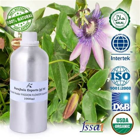 Passion Flower Oil Packaging Size 1000 Ml Packaging Type Bottle At