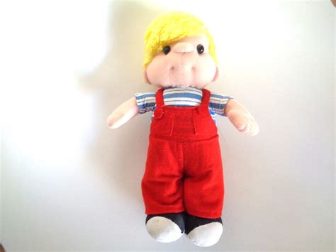 Dennis The Menace Vintage Toy Doll In Red Pajamas Rare Cartooncomic