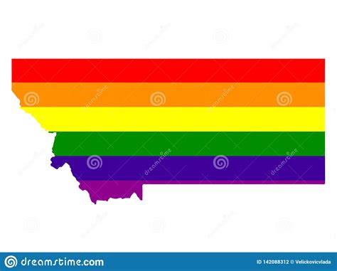 Regenbogenflagge istanbul stolz homosexuell stolz lgbt, flagge, flagge, flagge von brasilien png. Montana-Karte Mit LGBT-Flagge Vektor Abbildung ...
