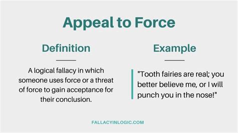 Appeal To Force Logical Fallacy Definition And Examples Fallacy In