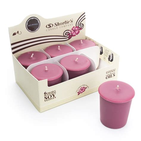 mulberry soy votive candles scented with natural fragrance oils 6 dark red natural votive