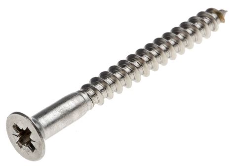 Rs Pro Pozidriv Countersunk Stainless Steel Wood Screw A2 304 5mm