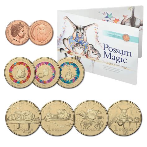 coins and paper money lamington hush australian one dollar 1 2017 ram mint possum magic coin decimal