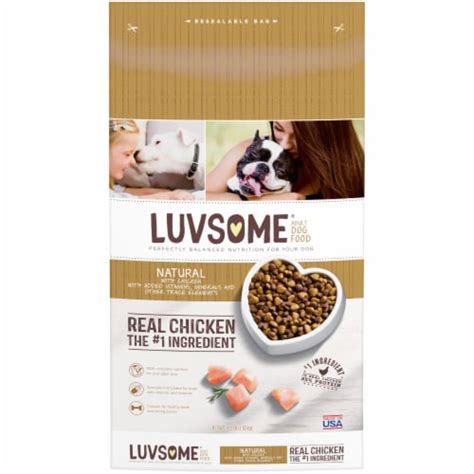 Beef is rich in protein and nutrients like niacin, vitamin b12, creatine, iron and zinc. Kroger - Luvsome® Natural Real Chicken Adult Dry Dog Food ...