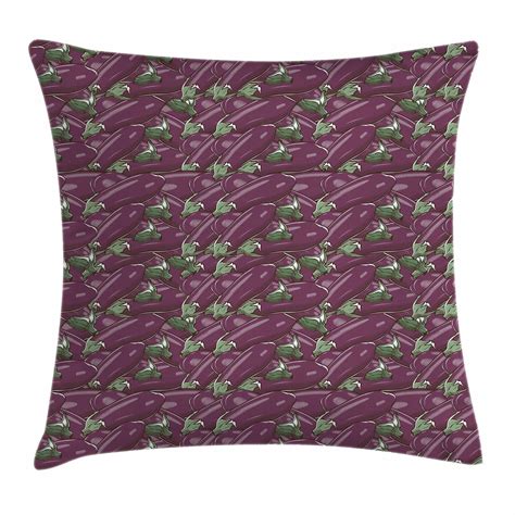 They appeared as green tones with a hint of purple online which is the colors in the room i ordered them for. Eggplant Throw Pillow Cushion Cover, Retro Inspired Stacks ...