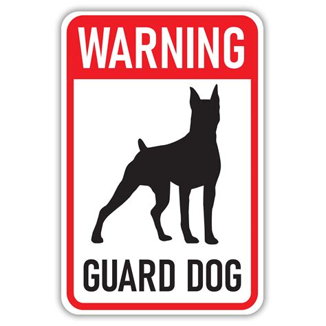 Warning Guard Dog American Sign Company