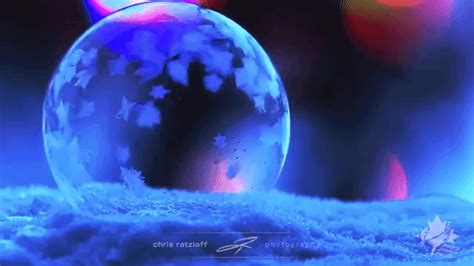 Stunning Slow Motion Footage Of Soap Bubbles As They Freeze Outdoors In