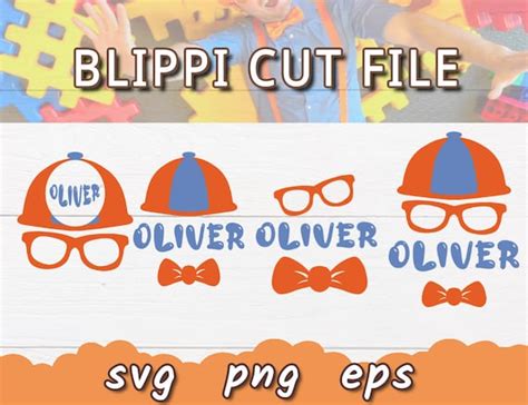 Blippi Svg Blippi Monogram Svg Blippi Cut File For Cricut Etsy