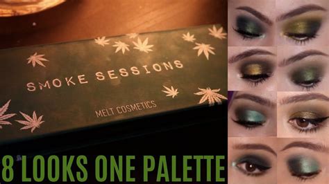 New Melt Cosmetics Smoke Sessions Palette 8 Looks With Review And