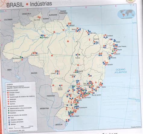 Professor Wladimir Geografia Mapas Sobre Indústria Brasil
