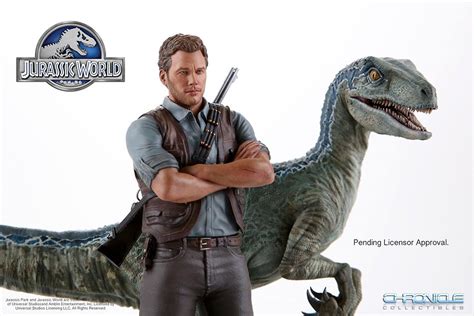 Chronicle Collectibles Jurassic World 19 Scale Owen And Blue Raptor