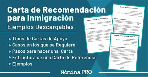 Carta De Recomendación Para Inmigración Cómo Hacerla Y Ejemplos