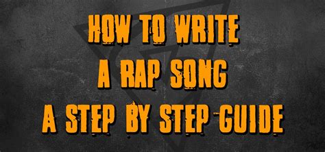 How To Write A Rap Song