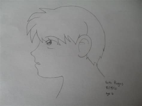 Anime Boy Head Side View By 12000101 On Deviantart
