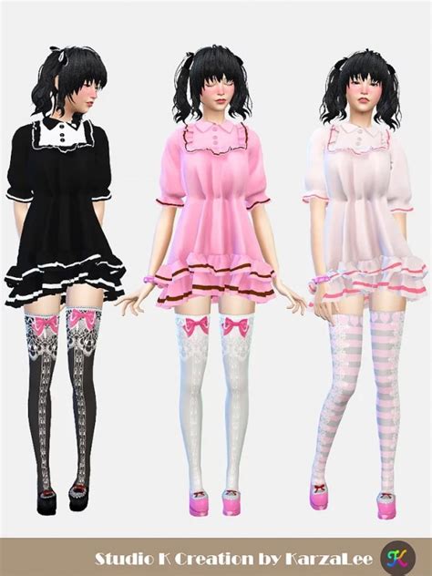 Studio K Creation T05 Short Dress • Sims 4 Downloads