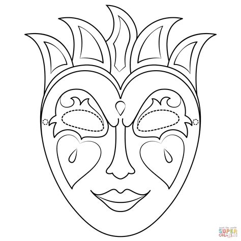 Mardi Gras Mask coloring page | Free Printable Coloring Pages Pj Masks