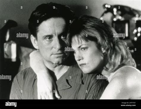 American Actor Michael Douglas And Actress Melanie Griffith In The