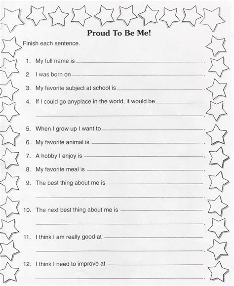 Printable Get To Know You Worksheet