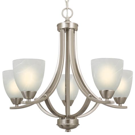 The always popular bling chandelier by robert abbey is a contemporary favorite chandelier with it's irresistible 63 large and 63 small glass drop bubbles and gleaming good looks hanging from a polished nickel frame. Weston 22" 5-Light Large Chandelier, Brushed Nickel ...