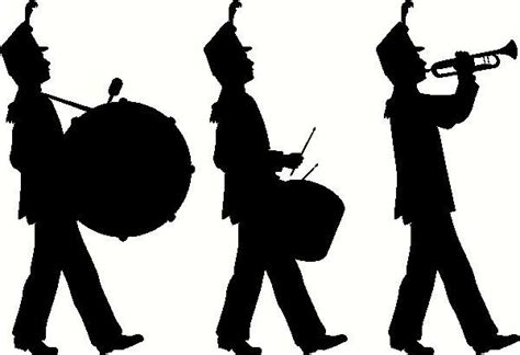 Marching Band Silhouette Clip Art