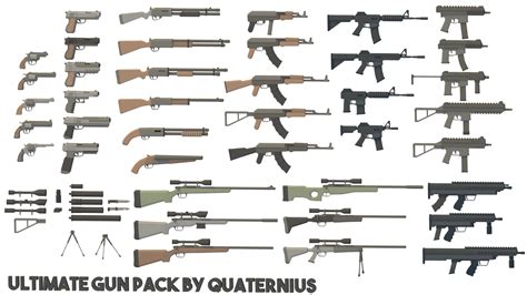 Low Poly Guns Pack