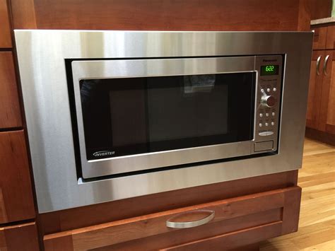 Oct 21, 2020 · add a trim kit around the microwave similar to building cabinetry around your microwave, this solution is finished with a trim kit that fills the gaps to create a more integrated look. Custom trim kit for a Panasonic microwave, model # NN-SD745S | Microwave, Microwave shelf, Trim kit