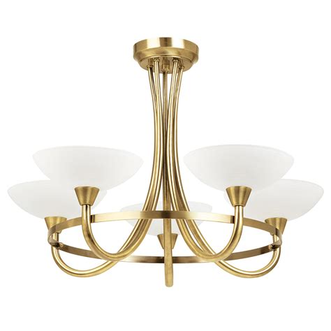 Lights in solid brass, antique brass and traditional lighting in aged brass finishes. Antique Brass 5 Light Fitting - Ceiling Lights - Cookes ...