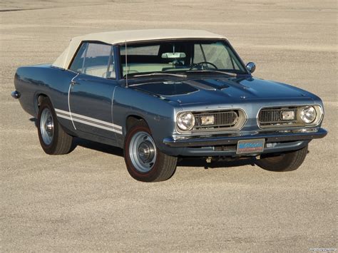 Plymouth Barracuda Convertible 1967 Muscle Cars Classic Wallpaper